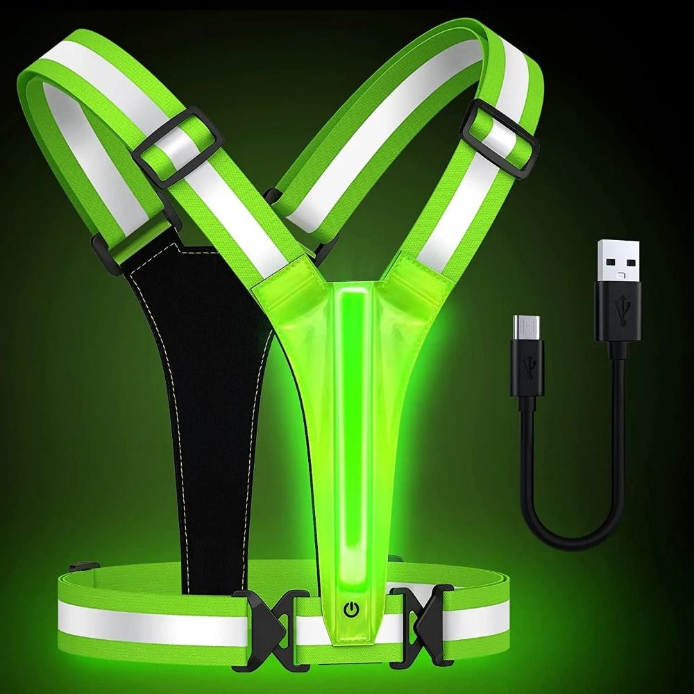 เสื้อกั๊กสะท้อนแสง LED ชาร์จ U - Running Gear Reflective บทวิจารณ์และราคา