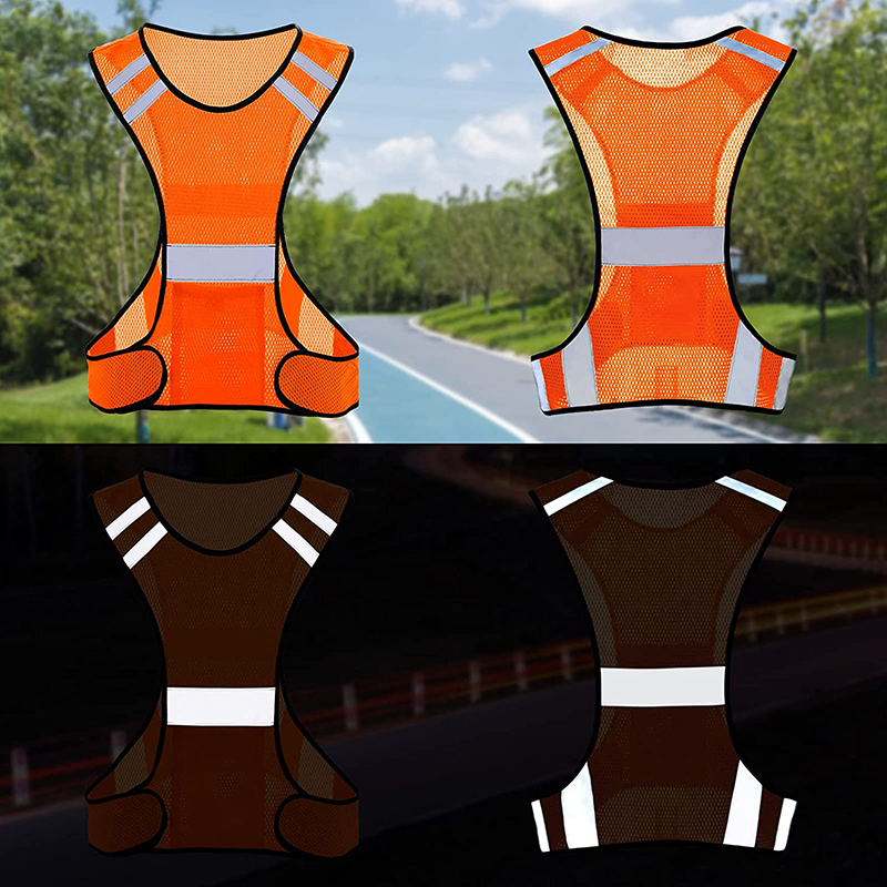 เสื้อกั๊กนิรภัยสะท้อนแสงตาข่าย - Running Gear Reflective บทวิจารณ์และราคา