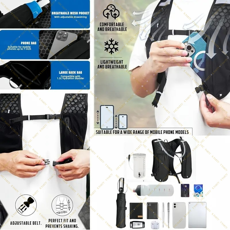 เสื้อกั๊กวิ่งเทรลสำหรับมาราธอน - Running Gear Reflective บทวิจารณ์และราคา
